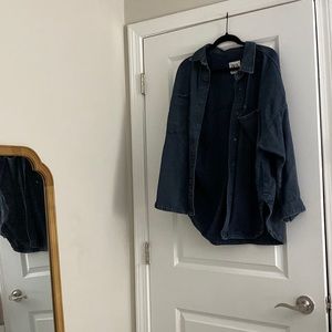 Black Washed Jean Cover-up Jacket